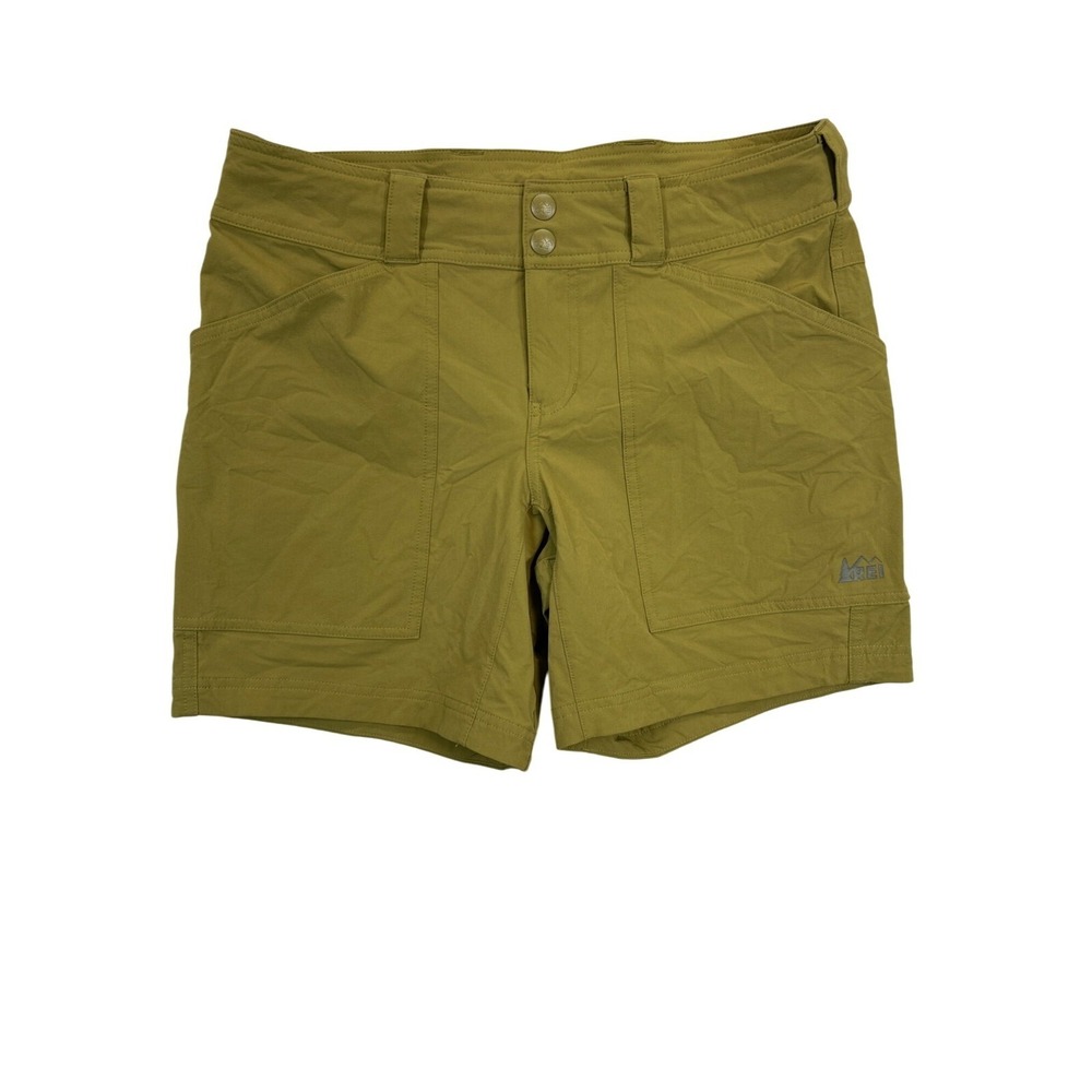 REI Shorts Womens 10 Olive Green‎ Hiking Stretch Lightweight Outdoor